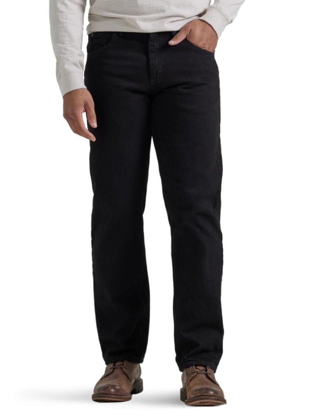 NWT New Wrangler Authentics Regular Fit Jeans 10ZM200BK Size 38 x 29